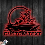 Sports Metal Sign Detailed Jet Ski 1