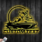 Sports Metal Sign Detailed Jet Ski 1