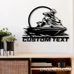 Sports Metal Sign Detailed Jet Ski 1