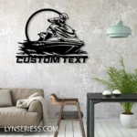 Sports Metal Sign Detailed Jet Ski 1