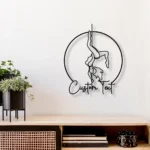 Sports Metal Sign Detailed Pole Dance 1