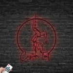 Sports Metal Sign Detailed Pole Dance 1