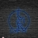 Sports Metal Sign Detailed Pole Dance 1