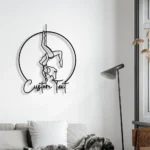 Sports Metal Sign Detailed Pole Dance 1