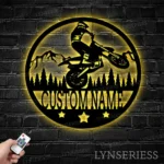 Sports Metal Sign Dirt Bike Biker Name 1