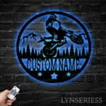 Sports Metal Sign Dirt Bike Biker Name 1