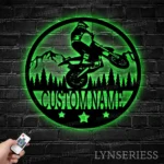 Sports Metal Sign Dirt Bike Biker Name 1