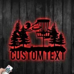 Sports Metal Sign Disc Links Player 1