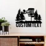 Sports Metal Sign Disc Links Player 1