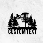 Sports Metal Sign Disc Links Player 1