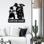 Sports Metal Sign Father And Daughter Enduro Biker 1