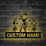 Sports Metal Sign Father Daughter Mx Racing Biker 1