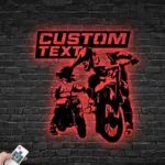 Sports Metal Sign Father Son Mx Racing Biker 1