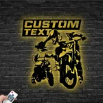 Sports Metal Sign Father Son Mx Racing Biker 1