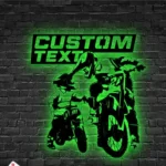 Sports Metal Sign Father Son Mx Racing Biker 1