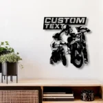 Sports Metal Sign Father Son Mx Racing Biker 1