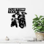 Sports Metal Sign Father Son Mx Racing Biker 1