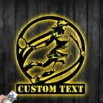 Sports Metal Sign Female Net Game 1