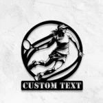 Sports Metal Sign Female Net Game 1