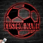 Sports Metal Sign Football Ball 1