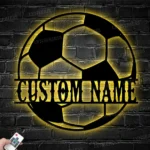 Sports Metal Sign Football Ball 1