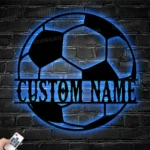 Sports Metal Sign Football Ball 1