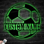 Sports Metal Sign Football Ball 1