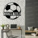 Sports Metal Sign Football Ball 1