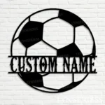 Sports Metal Sign Football Ball 1