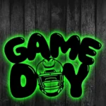 Sports Metal Sign Game Day Football 1