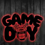 Sports Metal Sign Game Day Football 1