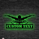 Sports Metal Sign Gentleman Swimmer 1