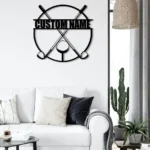 Sports Metal Sign Golfer Moniker 1