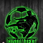 Sports Metal Sign Gridiron Player 1