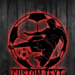 Sports Metal Sign Gridiron Player 1