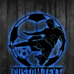 Sports Metal Sign Gridiron Player 1