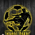 Sports Metal Sign Gridiron Player 1