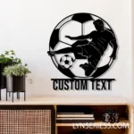 Sports Metal Sign Gridiron Player 1