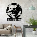 Sports Metal Sign Gridiron Player 1