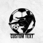 Sports Metal Sign Gridiron Player 1