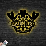 Sports Metal Sign Handcrafted Dartboard Dart Game 1