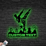 Sports Metal Sign Handcrafted Taekwondo Martial Arts 1