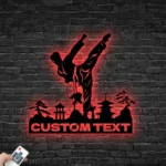 Sports Metal Sign Handcrafted Taekwondo Martial Arts 1