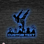 Sports Metal Sign Handcrafted Taekwondo Martial Arts 1