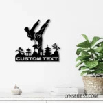 Sports Metal Sign Handcrafted Taekwondo Martial Arts 1