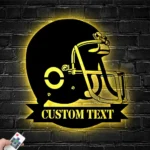 Sports Metal Sign Helmet Us American Football 1