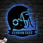 Sports Metal Sign Helmet Us American Football 1