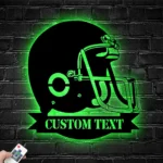 Sports Metal Sign Helmet Us American Football 1