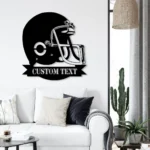 Sports Metal Sign Helmet Us American Football 1