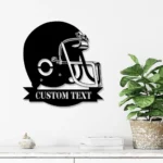 Sports Metal Sign Helmet Us American Football 1
